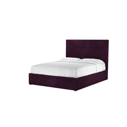 Avery 130cm King Ottoman Bed in Damson Smart Velvet