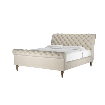 Knightsbridge Super King Bed in Jasmine Silky Jacquard Weave