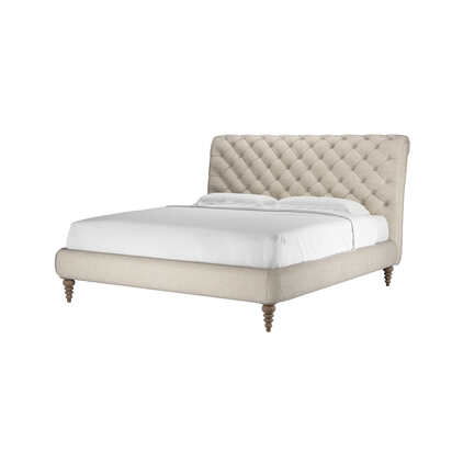 Knightsbridge (No Footboard) Super King Bed in Jasmine Silky Jacquard Weave