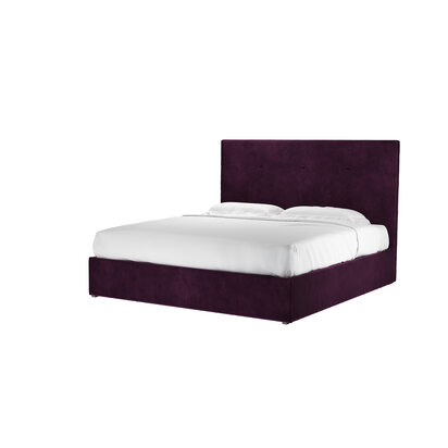 Avery 130cm Super King Ottoman Bed in Damson Smart Velvet