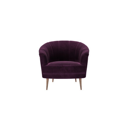 Harper Armchair in Damson Smart Velvet