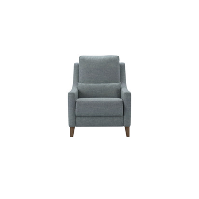 High Back Iggy Recliner Armchair in Cornflower Silky Jacquard Weave