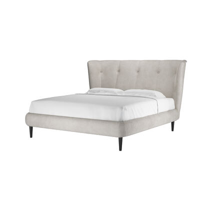 Audrey Super King Bed in Polar Aquaclean Clever Canvas