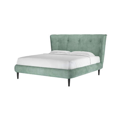 Audrey Super King Bed in Sea Foam Aquaclean Clever Canvas