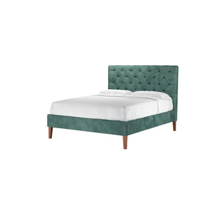 Rosalie 130cm King Bed in Peacock Aquaclean Clever Canvas