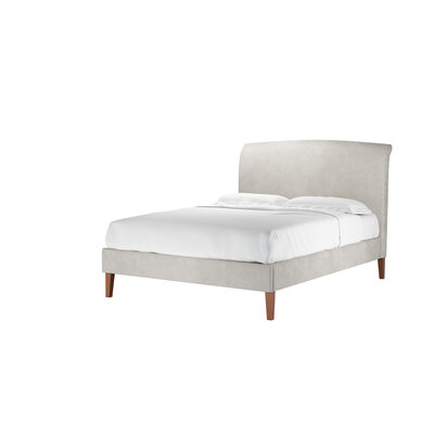Thea King Bed in Polar Aquaclean Clever Canvas
