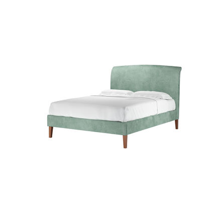 Thea King Bed in Sea Foam Aquaclean Clever Canvas
