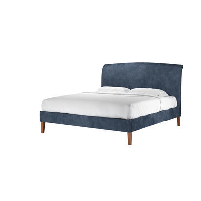 Thea Super King Bed in North Sea Aquaclean Clever Canvas