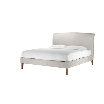 Thea Super King Bed in Polar Aquaclean Clever Canvas