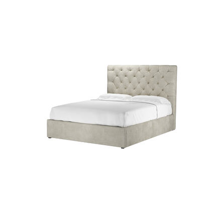 Rosalie 130cm King Ottoman Bed in Sand Aquaclean Clever Canvas