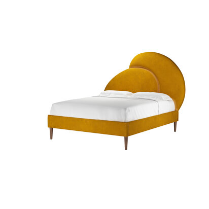 Harmony King Bed in Amber Smart Velvet