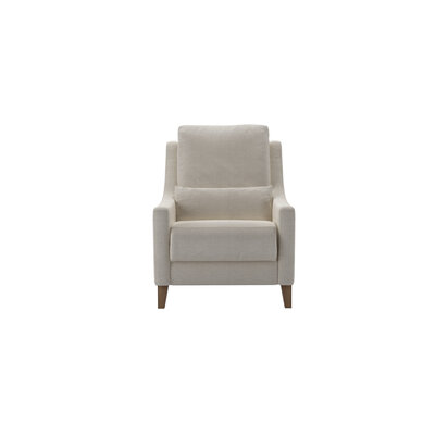 High Back Iggy Recliner Armchair in Chalk Hygge Smart Linen