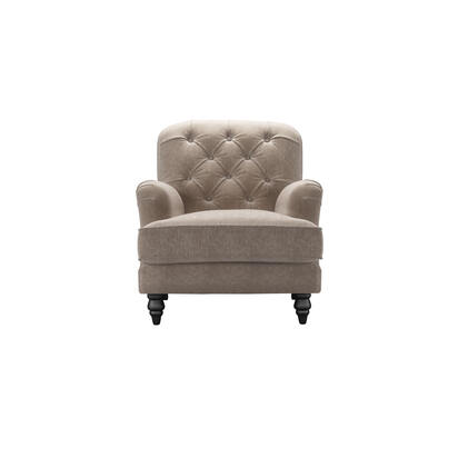 Snowdrop Button Back Armchair in Doe House Soft Touch