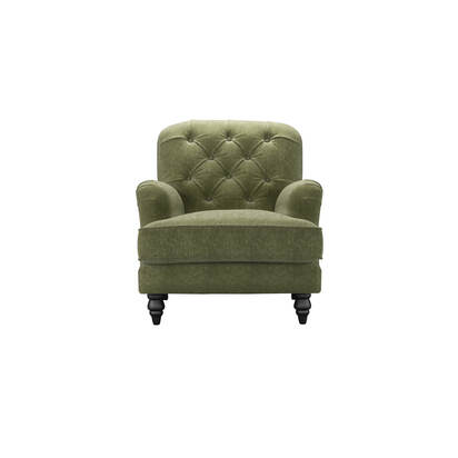 Snowdrop Button Back Armchair in Hummingbird House Soft Touch