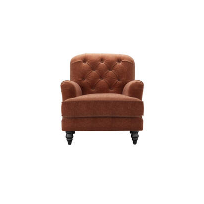 Snowdrop Button Back Armchair in Koi House Soft Touch