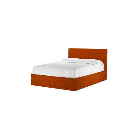 Avery 100cm Double Ottoman Bed in Maple House Velvet