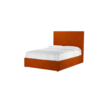 Avery 130cm Double Ottoman Bed in Maple House Velvet