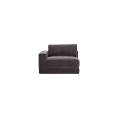 Sloane LHF Unit in Shale Aquaclean Clever Velvet