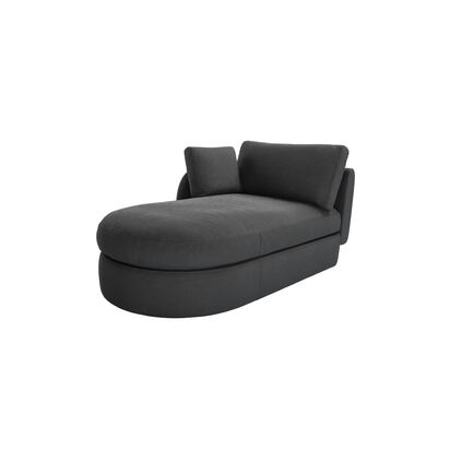 Ren LHF Storage Chaise Unit in Arctic Seal Easy Cotton