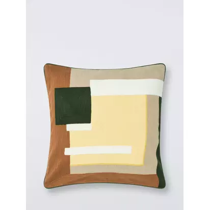 John Lewis Elan Cushion Butter | 50 x 50cm