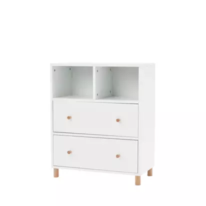 Great Little Trading Co Bloomsbury Sideboard Drawer Unit, White White | H73 x W60 x D30cm