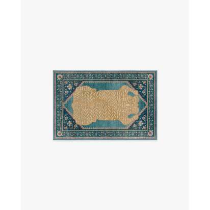 Tigris Blue Rug by Anthropologie - 60 x 90 cm - All-In-One Rug