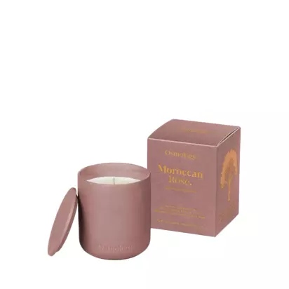 Osmology by Aery Moroccan Rose Scented Candle, 280g Purple | H11.50 x W9 x D9cm