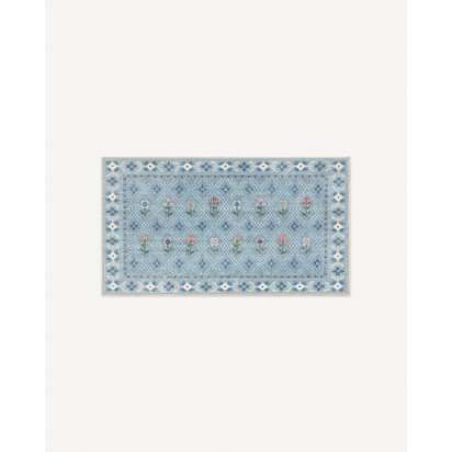Ella Slate Blue Rug by Anthropologie - 60 x 90 cm - All-In-One Rug