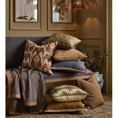 OKA | Lahar Cushion Cover - Olive | Cushion Cover
