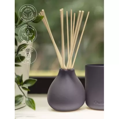 Osmology by Aery Indian Sandalwood Reed Diffuser, 200ml Black | H23 x W8.70 x D8.70cm