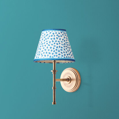 Single chukka rechargeable wall fitting in antique brass