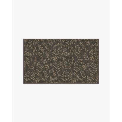 Leland Brown Flatwoven Rug - 90 x 150 cm - Rug + Cushioned Pad System