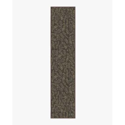 Leland Brown Flatwoven Rug - 90 x 150 cm - Rug + Cushioned Pad System