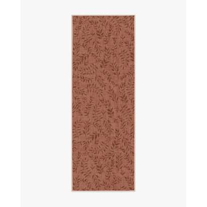 Leland Terracotta Flatwoven Rug - 75 x 215 cm - Rug + Pad System