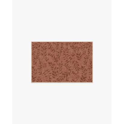 Leland Terracotta Flatwoven Rug - 60 x 90 cm - Rug + Cushioned Pad System