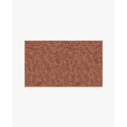 Leland Terracotta Flatwoven Rug - 90 x 150 cm - Rug + Cushioned Pad System