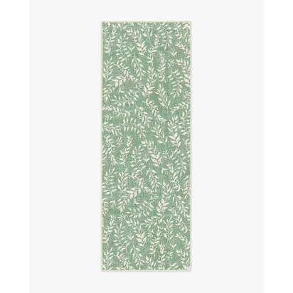 Leland Sage Flatwoven Rug - 75 x 215 cm - Rug + Pad System