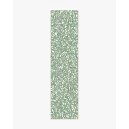Leland Sage Flatwoven Rug - 75 x 305 cm - Rug + Pad System