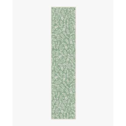 Leland Sage Flatwoven Rug - 75 x 305 cm - Rug + Pad System