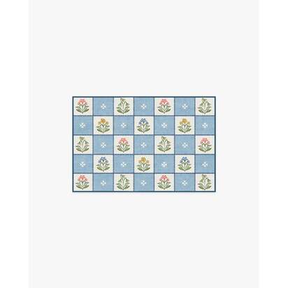 Cottage Trellis Blue Rug - 60 x 90 cm - All-In-One Rug