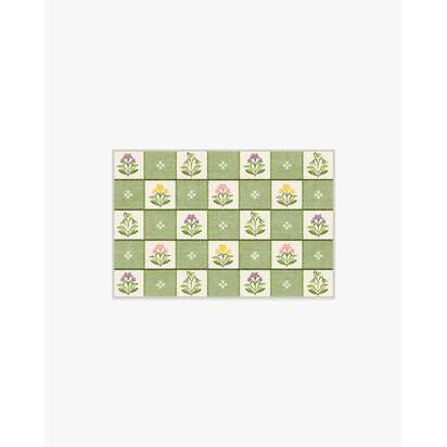 Cottage Trellis Sage Rug - 60 x 90 cm - All-In-One Rug
