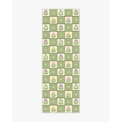 Cottage Trellis Sage Rug - 75 x 215 cm - All-In-One Rug