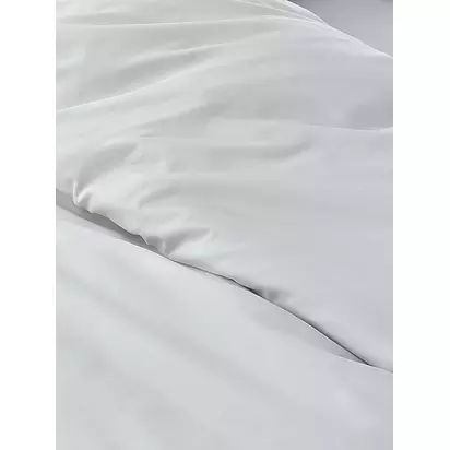 John Lewis Specialist Temperature Regulating Cotton 400 Thread Count Cotton Bedding Cool Grey | Standard Pillowcase