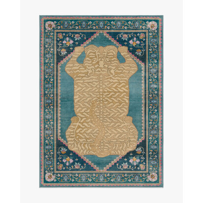 Tigris Blue Rug by Anthropologie - 90 x 150 cm - All-In-One Rug
