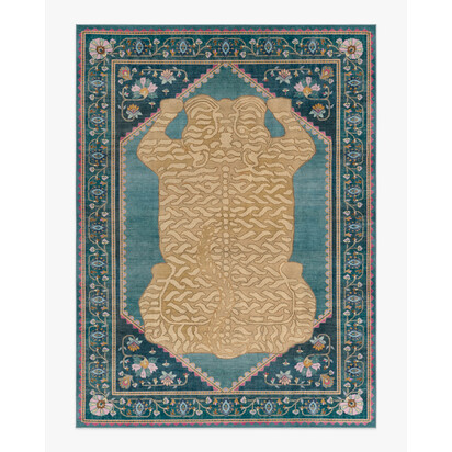 Tigris Blue Rug by Anthropologie - 150 x 215 cm - All-In-One Rug