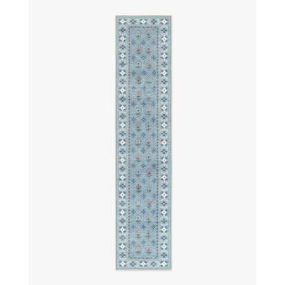 Ella Slate Blue Rug by Anthropologie - 75 x 365 cm - All-In-One Rug
