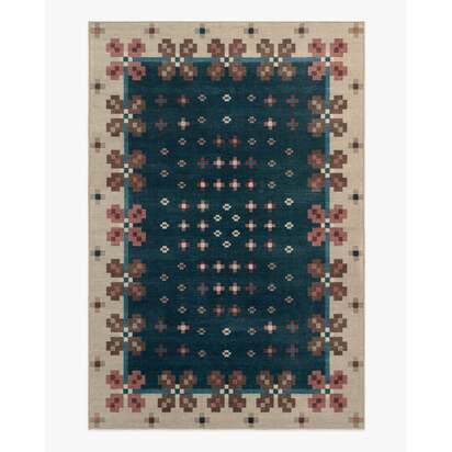 Clove Navy Rug by Anthropologie - 185 x 275 cm - All-In-One Rug