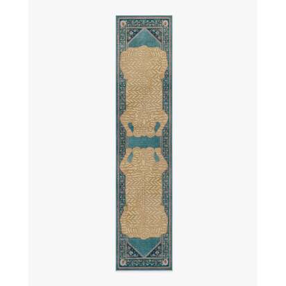 Tigris Blue Rug by Anthropologie - 75 x 365 cm - All-In-One Rug