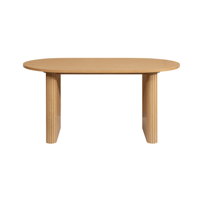 Axel Oval Fluted Dining Table