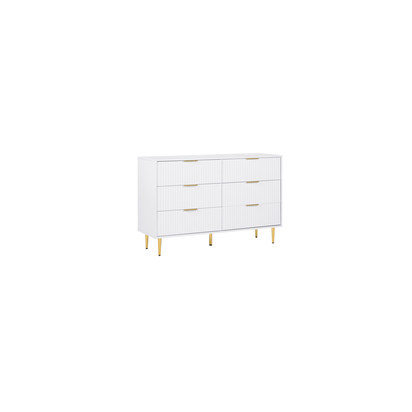 Zara 6 Drawer Fluted Chest